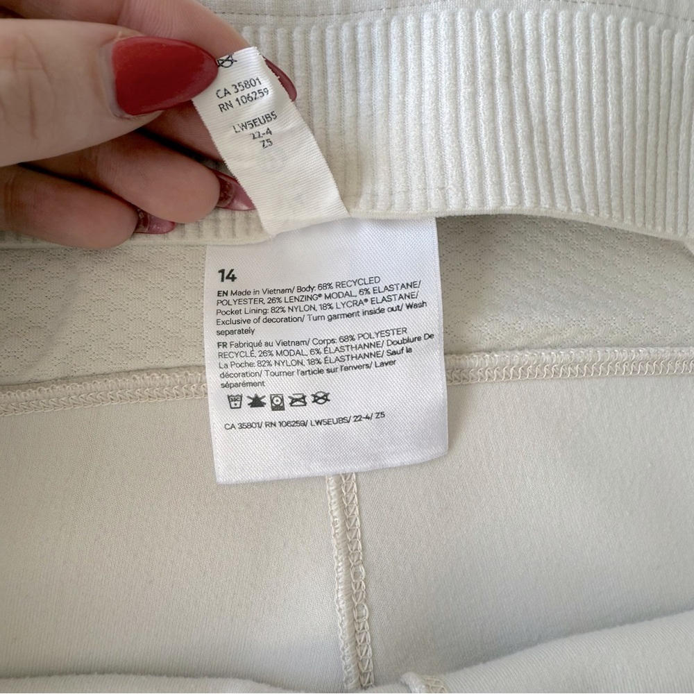 Lululemon - Ribbed Softstreme Flared Pant - Bone - Picture 7 of 13